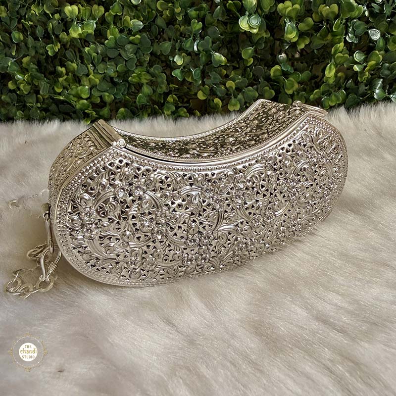 Sterling Silver Jashn Chitai Purse