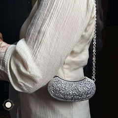 Sterling Silver Jashn Chitai Purse