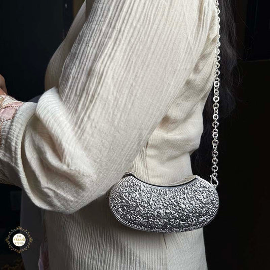 Sterling Silver Jashn Chitai Purse