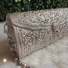 Sterling Silver Jashn Chitai Purse