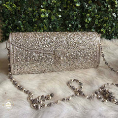 Sterling Silver Jashn Chitai Purse