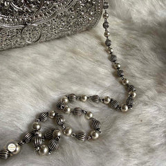 Sterling Silver Mini Flower Statement Purse