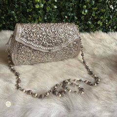 Sterling Silver Mini Flower Statement Purse