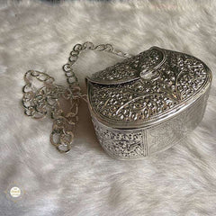 Sterling Silver Mini Flower Statement Purse