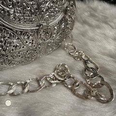 Sterling Silver Mini Flower Statement Purse