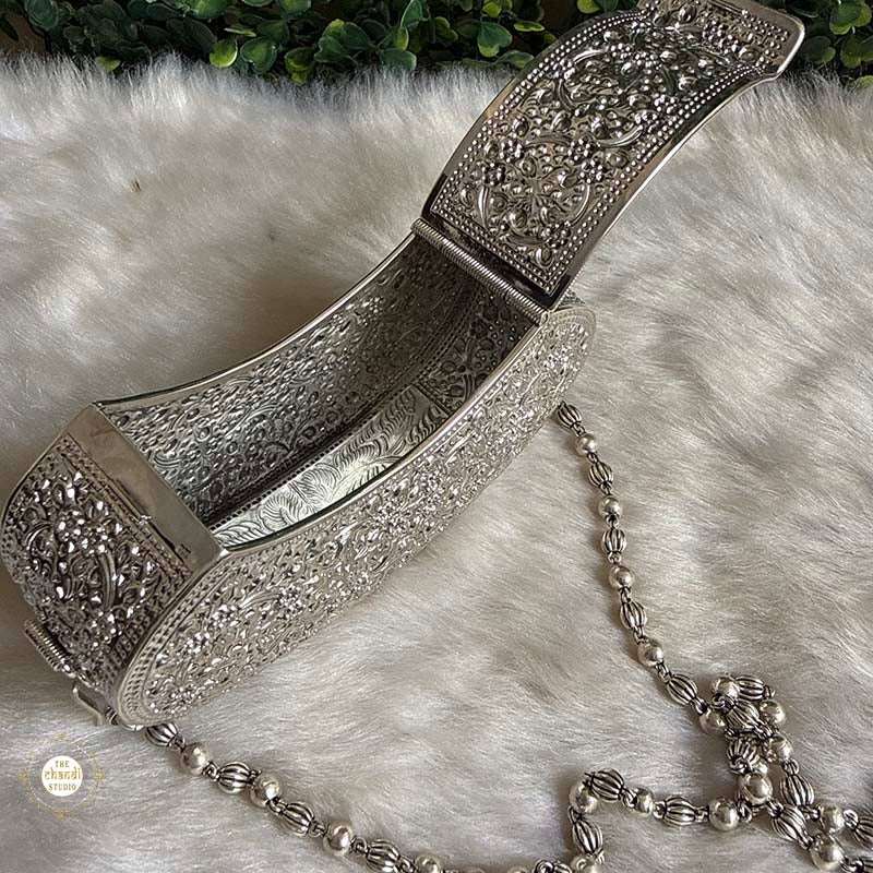 Sterling Silver Jashn Chitai Purse