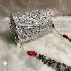 Sterling Silver Jashn Chitai Purse