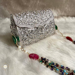 Sterling Silver Jashn Chitai Purse