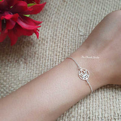 Sterling Silver Rakhi Cum Bracelet