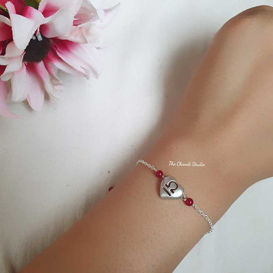 Sterling Silver Heart Bracelet