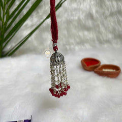 Pearl Paradise Rakhi (Maroon)