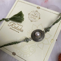 Sterling Silver Precious Pearl Rakhi