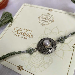 Sterling Silver Precious Pearl Rakhi