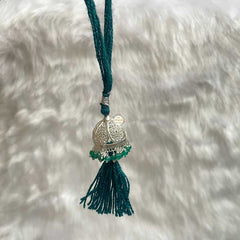 Sterling Silver Lumba Rakhi (Green)