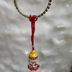 Sterling Silver Celebrations Hand Painted Lumba Rakhi