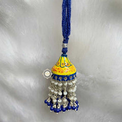 Sterling Silver Celebrations Hand Painted Lumba Rakhi