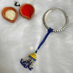 Sterling Silver Celebrations Hand Painted Lumba Rakhi