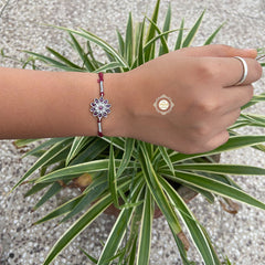 Floral Paradise Rakhi (Ruby)