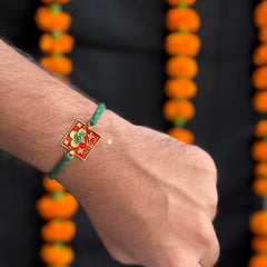 925 Silver Meenakari Rakhi