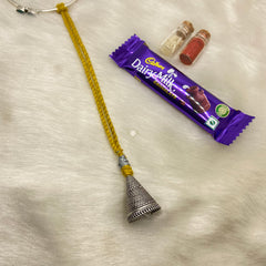 Sterling Silver Lumba Rakhi (Yellow)