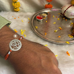 Sterling Silver Om Rakhi