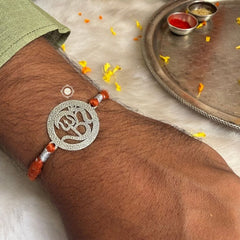 Sterling Silver Om Rakhi