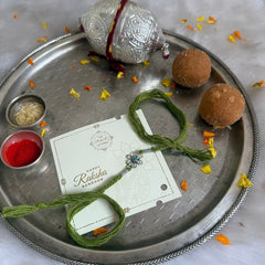 Sterling Silver Floral Rakhi