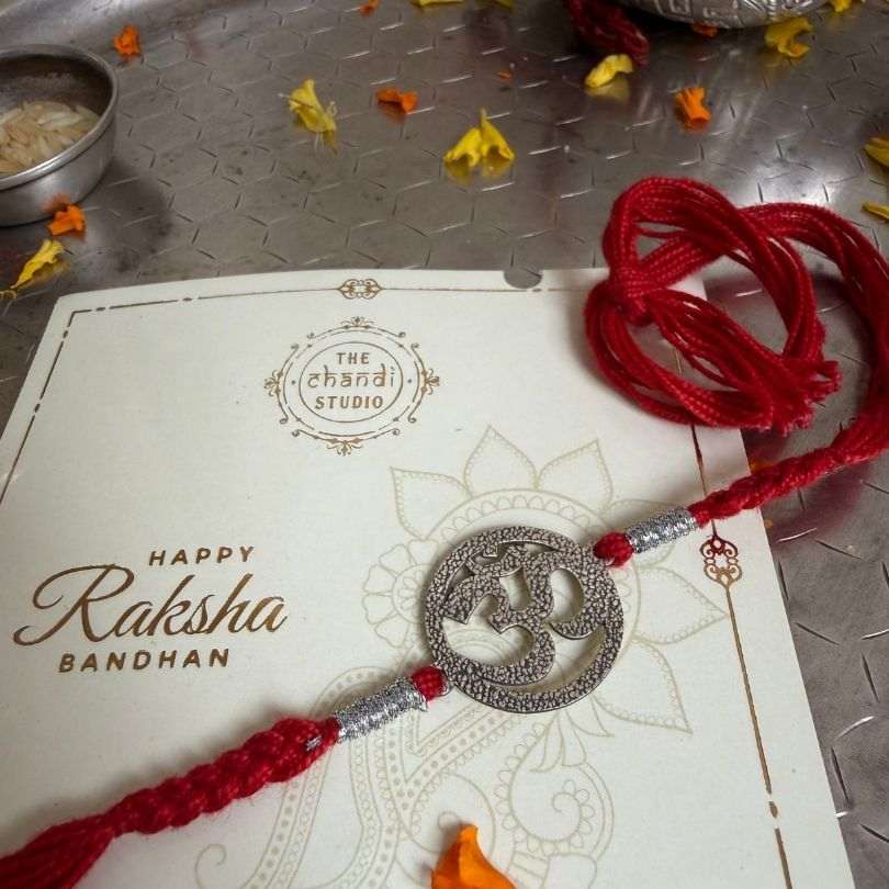 Buy Sterling Silver Om Rakhi Online