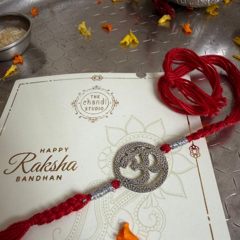 Sterling Silver Om Rakhi