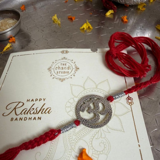 Sterling Silver Om Rakhi