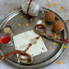 Sterling Silver Swastik Rakhi