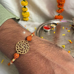 Sterling Silver Swastik Rakhi