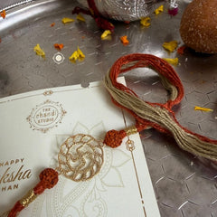 Sterling Silver Swastik Rakhi