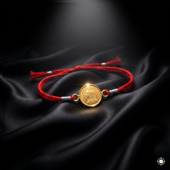 Sterling Silver Victoria Queen Coin Rakhi