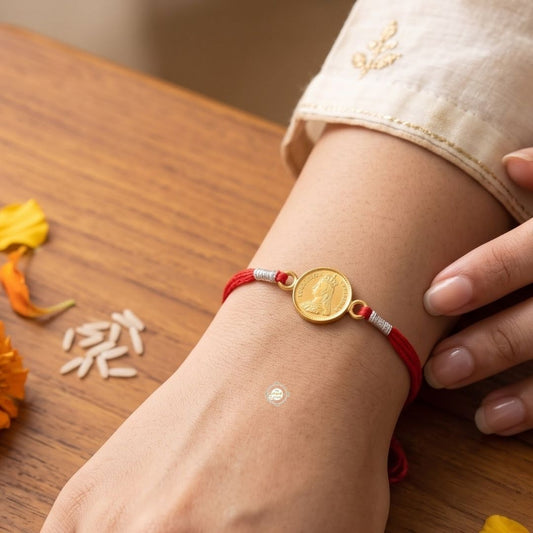 Sterling Silver Victoria Queen Coin Rakhi