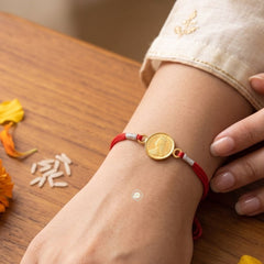 Sterling Silver Victoria Queen Coin Rakhi