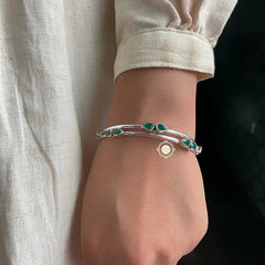 Dilkash Everyday Leaf Stone Bangle