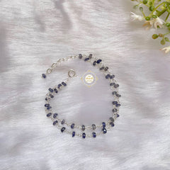 Rustic Romance Iolite Bracelet