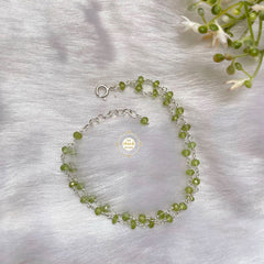 Rustic Romance Peridot Bracelet