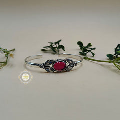 Rustic Romance Zircon Ruby Bracelet