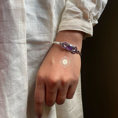 Rustic Romance Amethyst Bracelet