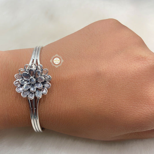 Timeless Floral Glass Cuff