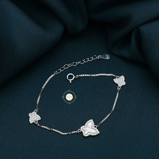 Sparkling Treasure Delicate Butterfly Bracelet