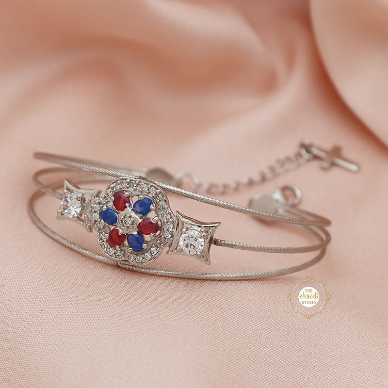 Sparkling Treasure Floral Adjustable Bracelet