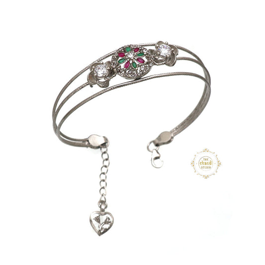 Sparkling Treasure Floral Adjustable Bracelet