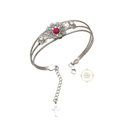 Sparkling Treasure Floral Adjustable Bracelet