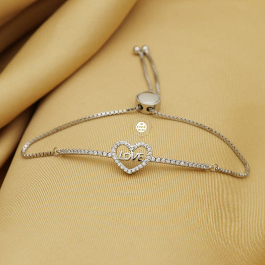 Sparkling Treasure Heart Bracelet