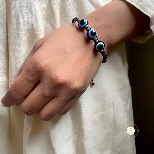 Handcrafted Evil Eye Braid Bracelet