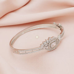 Sparkling Silver Openable Princess Cuff