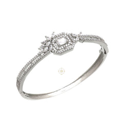 Sparkling Silver Openable Princess Cuff